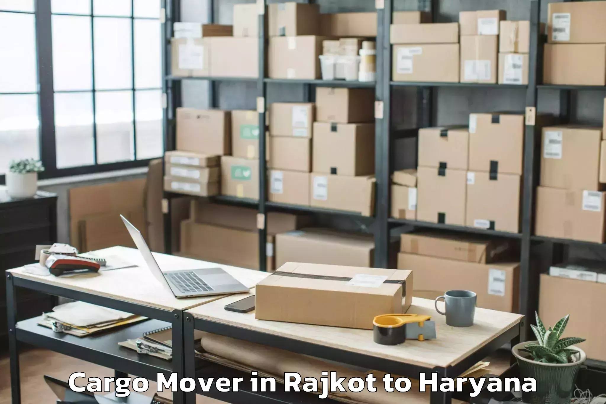 Hassle-Free Rajkot to Kishora Cargo Mover